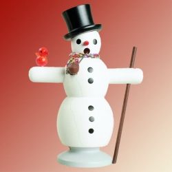 R�ucherm�nnchen Schneemann mit Schal