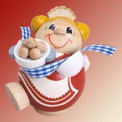 Kugelr�ucherfigur Klo�frau