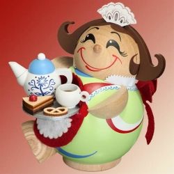 Kugelr�ucherfigur Schokoladenm�dchen