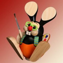 Kugelr�ucherm�nnchen Osterhase Kunstmaler