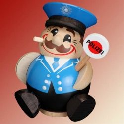 Kugelr�ucherfigur Polizist