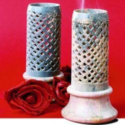 R�ucherstele aus Speckstein