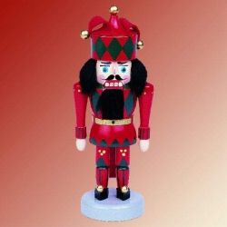 Nussknacker Hofnarr rot & gr�n