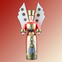Lichterfigur Engel rot, klein