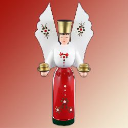 Lichterfigur Engel mit Ranke, klein