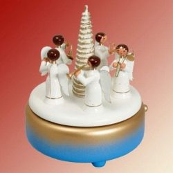 Spieldose Engelkapelle, blau