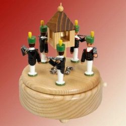 Spieldose Bergm�nner, natur