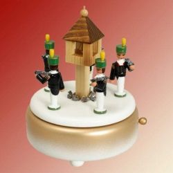 Spieldose Bergm�nner, wei�