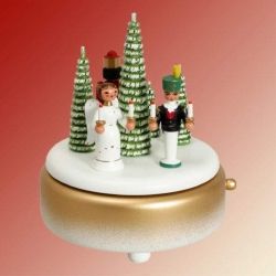Spieldose Engel-Bergmann-Nu�knacker, wei�