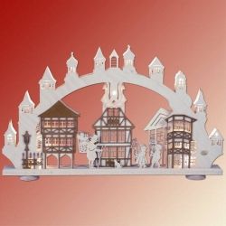SAICO 3D Schwibbogen Altstadt gro�