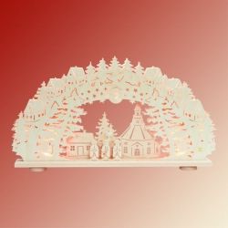 SAICO 3D Schwibbogen Seiffener Kirche - Erzgebirge