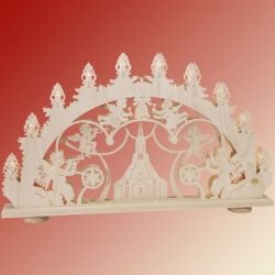 SAICO 3D Schwibbogen Musizierende Engel - Erzgebirge
