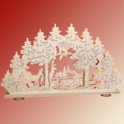 SAICO 3D Schwibbogen Waldidylle - Erzgebirge