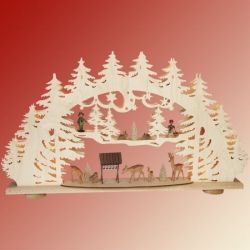 SAICO 3D Schwibbogen Waldlichtung - Erzgebirge