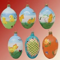 Baumbehang aus Glas - Ostereier Set 2