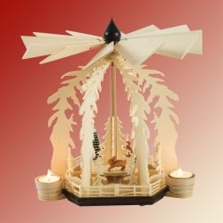 Teelicht-Pyramide Hasenspuren