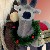 R�ucherm�nnchen Wichtel Weihnachtsmann mit Rentier