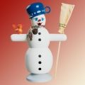 R&auml;ucherm&auml;nnchen Schneemann mit blauem Topf