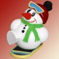 Cool-Man mit Snowboard