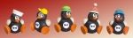 Pinguin Baumbehang, 5er Set