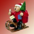 R�uchermann Weihnachtsmann mit Schlitten