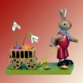 Hase mit Handwagen