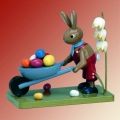 Hase mit Schubkarre