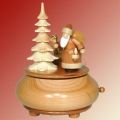 Spieldose natur Weihnachtsmann