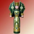 Lichterfigur Engel gr&uuml;n-gold, gro�