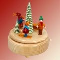 Spieldose Schlittenkinder, natur