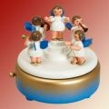 Spieldose Engel, blau