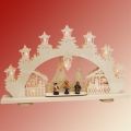 SAICO 3D Schwibbogen Seiffener Weihnachtsmarkt - Erzgebirge