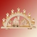 SAICO 3D Schwibbogen Striezelkinder farbig - Erzgebirge