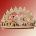 SAICO 3D Schwibbogen Kinder im Schnee mit beweglichen Figuren
