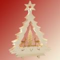 SAICO 3D Tannenbaum Geschnitze Rehe