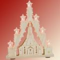 SAICO 3D Lichterspitze Seiffener Kirche mit Innenbeleuchtung