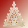 SAICO 3D Lichterspitze Weihnachtsbaum goldene Kugeln- Erzgebirge