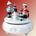 Spieldose mit Winterkindern