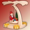 Bogenpyramide - Weihnachtsmann mit Schlitten
