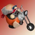 Kugel-R&auml;ucherm&auml;nnchen Biker