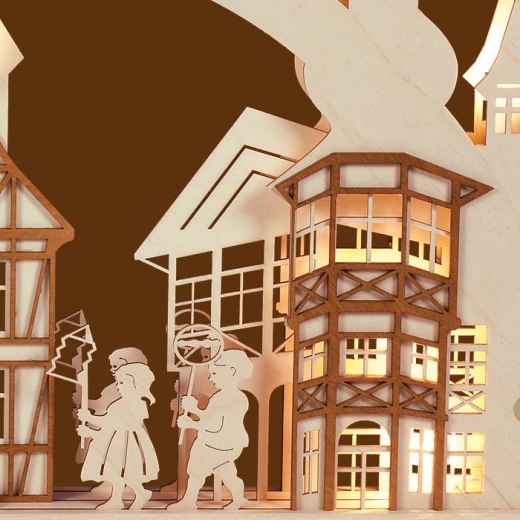 SAICO 3D Schwibbogen Altstadt groß