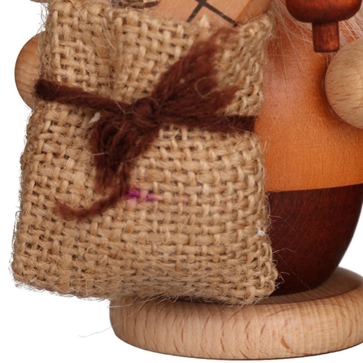 Räuchermann Mini Weihnachtsmann mit Sack