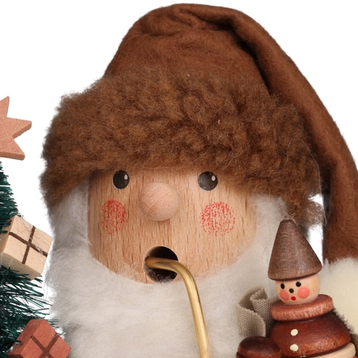 Räuchermann Mini Weihnachtsmann mit Spielzeug