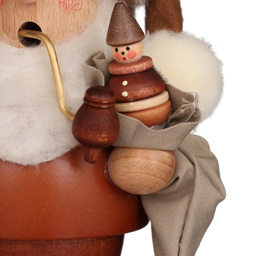 Räuchermann Mini Weihnachtsmann mit Spielzeug