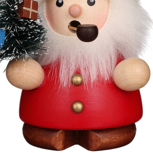 Räuchermann Mini Weihnachtsmann rot