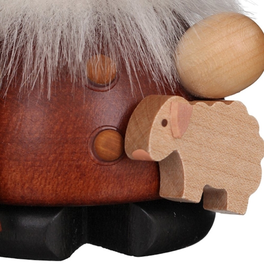 Räuchermann Mini Schäfer natur - 9,5 cm
