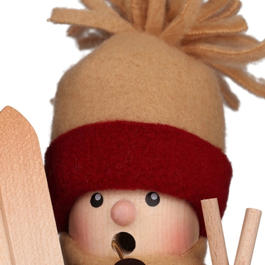 Räuchermann Mini Skifahrer - 11 cm