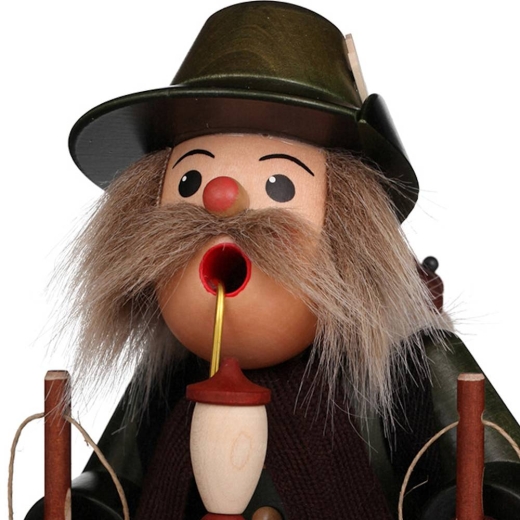 Räuchermännchen Förster auf Ski