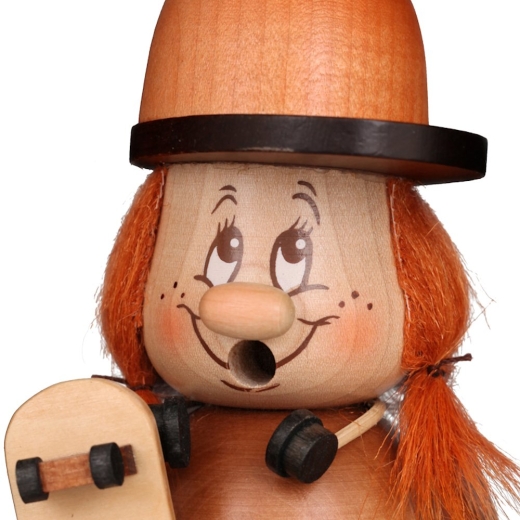 Räuchermännchen Miniwichtel Skaterin