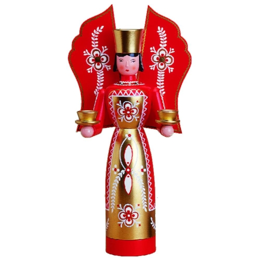 Lichterfigur Engel rot, groß